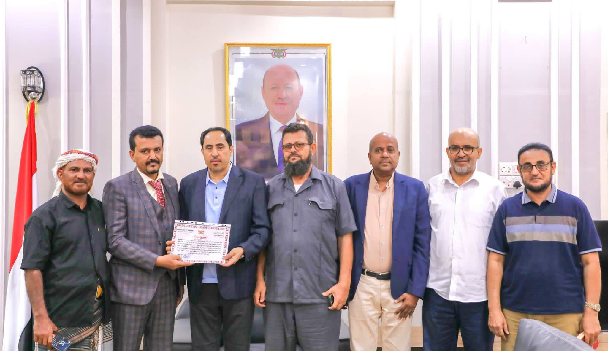 وزارة الشباب والرياضة تمنح التصريح المؤقت لنادي شباب المضاربة ورأس العارة بمحافظة لحج