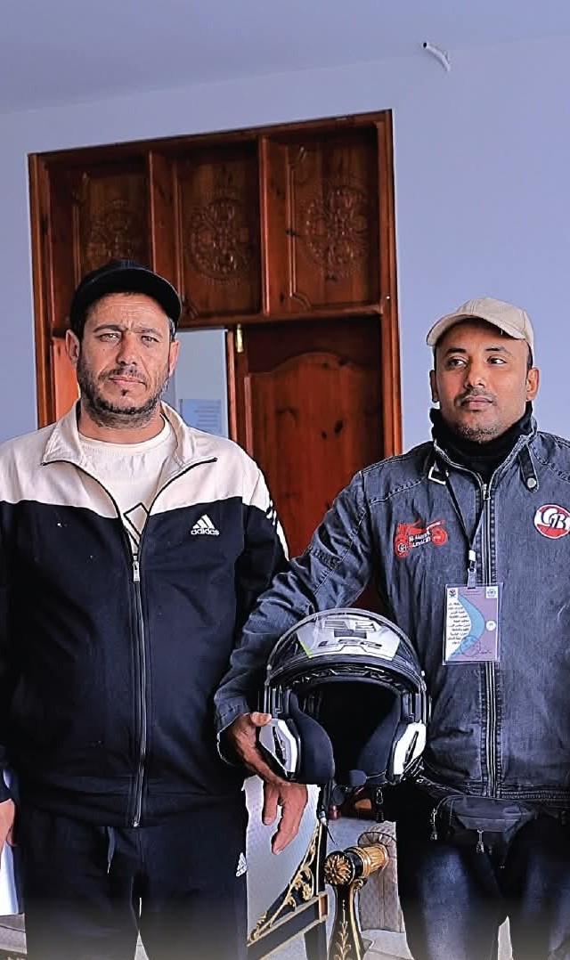 استقبال  الرحالة رؤوف قطيبي بصنعاء