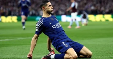 باريس سان جيرمان يعلن غياب أشرف حكيمي أمام بايرن ميونيخ بسبب الإصابة
