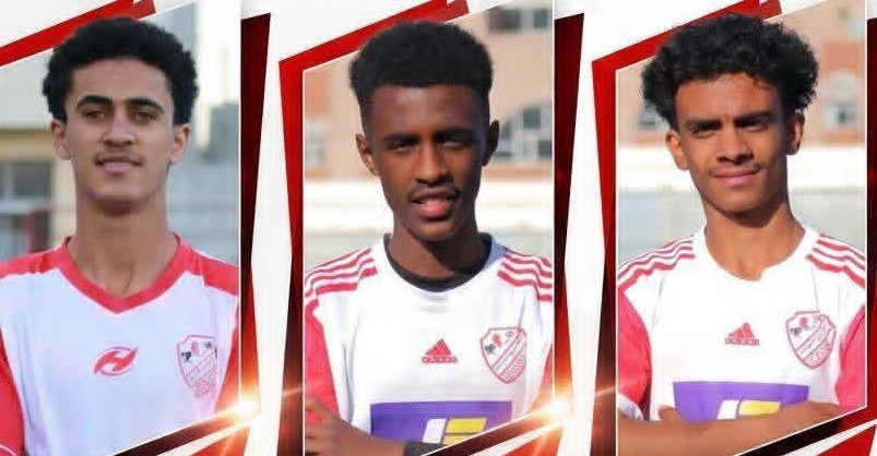 ثلاثي شعب صنعاء بالمنتخب الوطني للناشئين لكرة القدم .