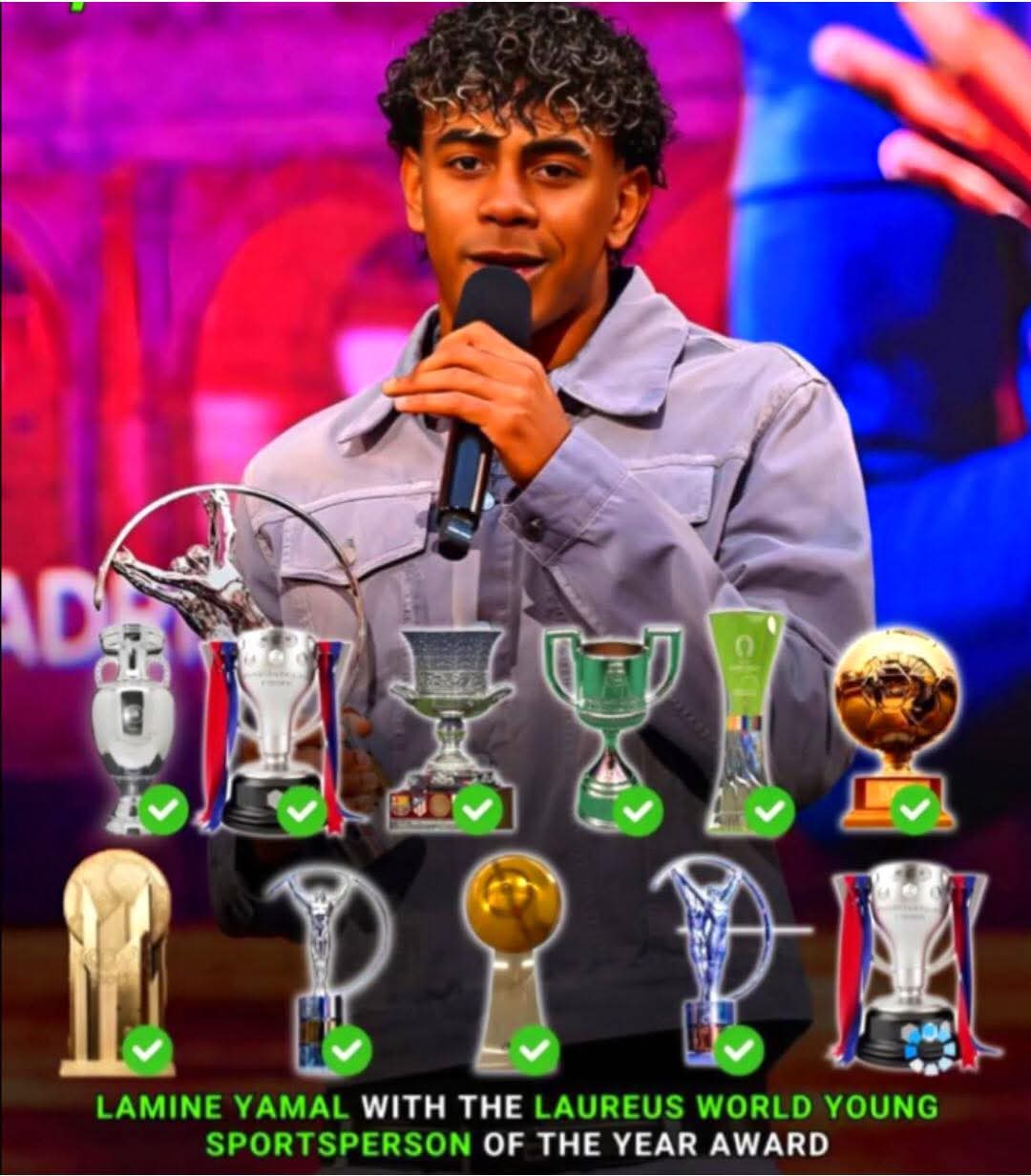 لامين يظفر بجائزة لوريوس العالمية لأفضل رياضي شاب لعام 2026