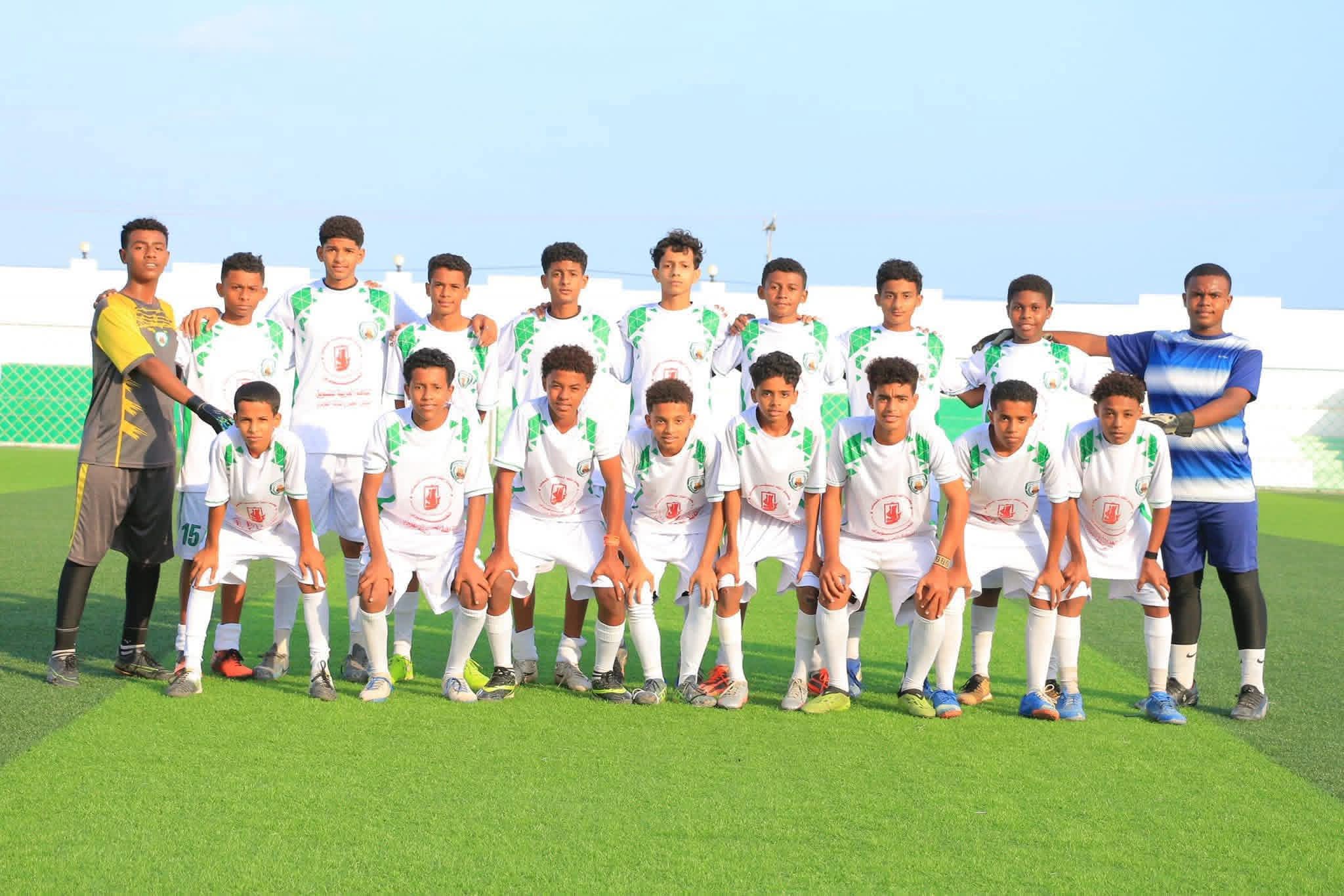 في مباراة ودية تعادل ..براعم نادي المكلا و نادي الصدارة .