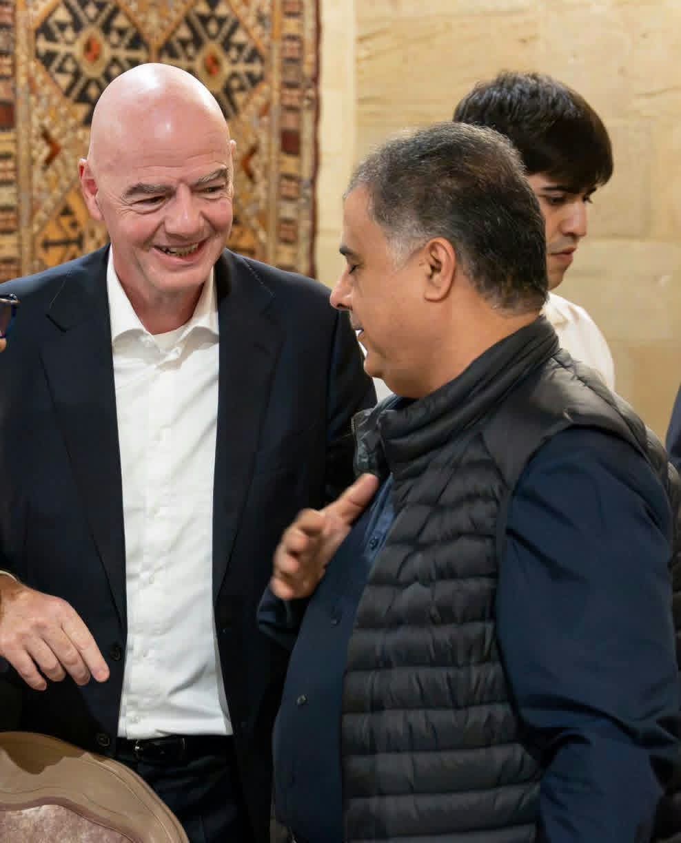 ما الذي دار بين انفانتينو ورئيس الاتحاد اليمني لكرة القدم .