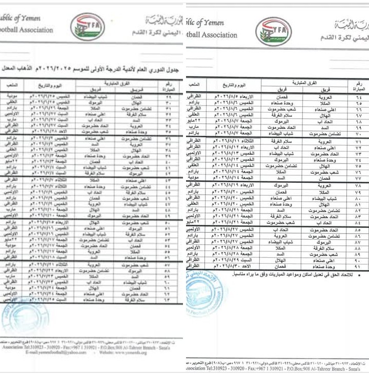 25 يونيو استئناف مباريات دوري الدرجة الأولى