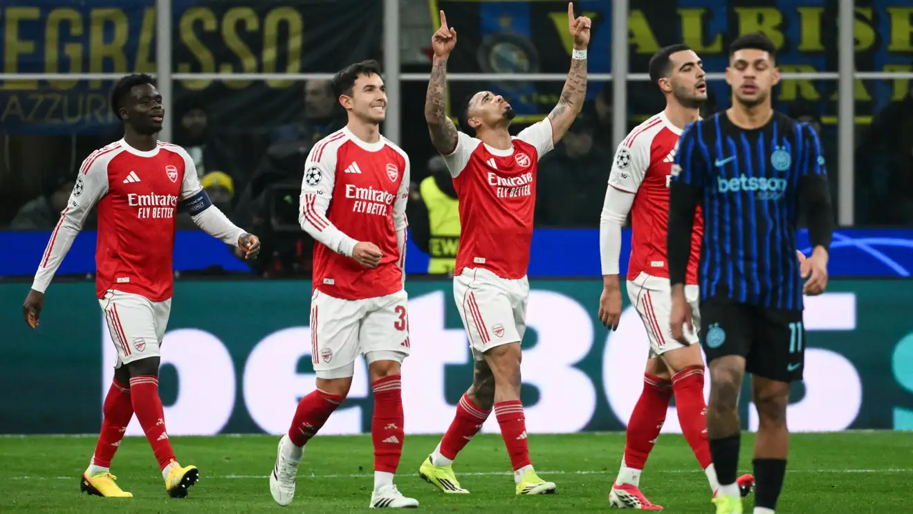 دوري  أبطال أوروبا...حجز تذكرة التأهل.. إعصار أرسنال يجتاح إنتر بثلاثية في عقر داره