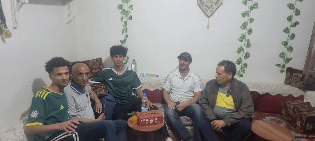 نادي 22 مايو يزور اللاعب رامي الجراح ويطمئن على إصابته