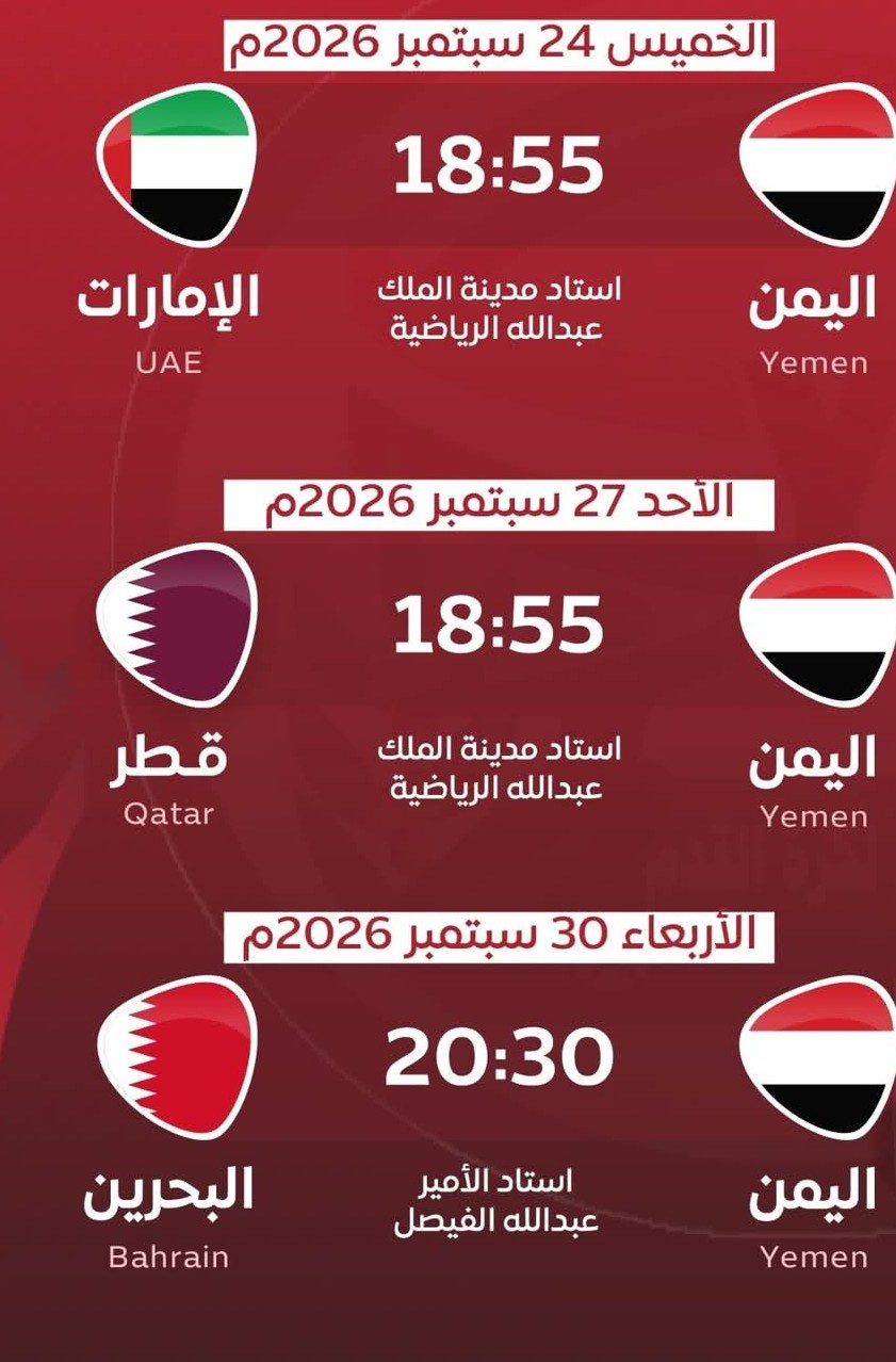 جدول مباريات المنتخب الوطني في بطولة خليجي 27