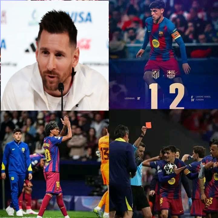 ميسي لـ" بامال"بعد مباراة الاتلتيكو "أنت الأفضل في العالم ، والمستقبل ملكك وحدك".