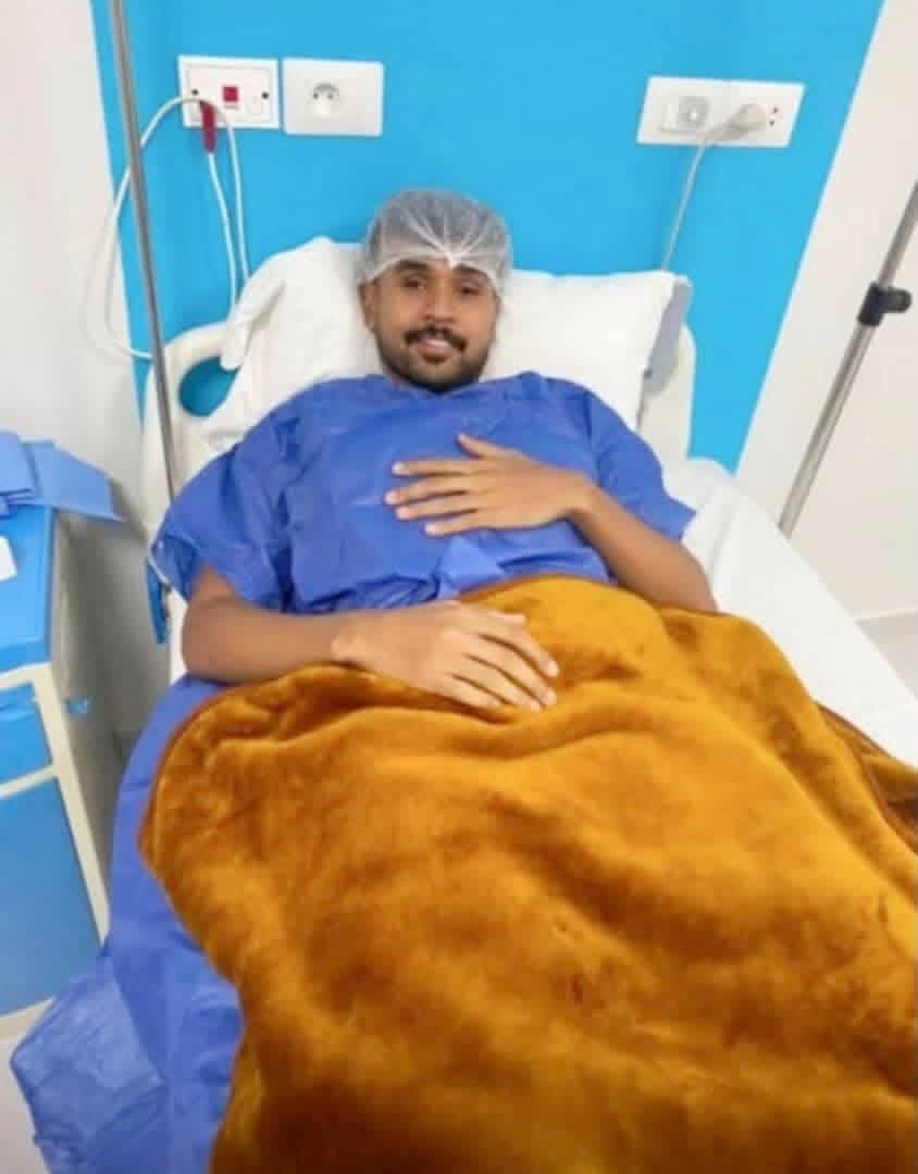 نجم سلة النوارس  الكابتن أبوبكر الرمادي يجري عملية جراحية ناجحة والإدارة تطمئن على صحته
