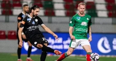 الاتفاق يتعادل مع الشباب بالدوري السعودي