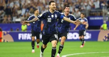 منتخب الأرجنتين يحقق العلامة الكاملة بثلاثية ضد الأردن فى كأس العالم
