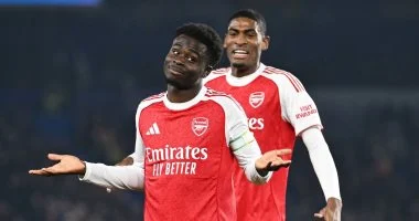 أرسنال يعزز صدارة الدوري الإنجليزي بهدف ضد برايتون.