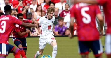 منتخب إنجلترا يدمر كوستاريكا بثلاثية قبل كأس العالم